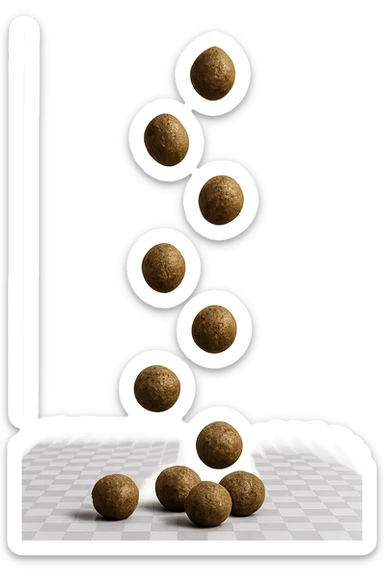 FECI DI ANIMALE A PALLINI CADONO DALL'ALTO sticker