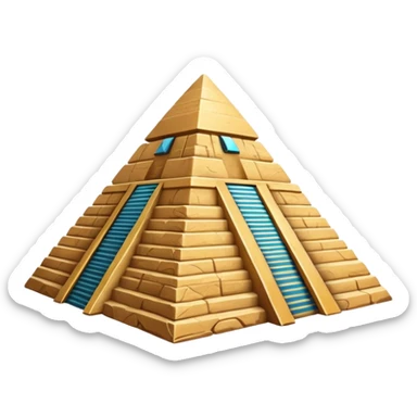An Egyptian pyramid sticker