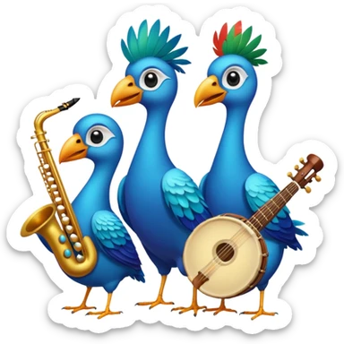 bird as Musicians sticker