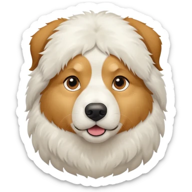 pyrenees mountain dog white sticker