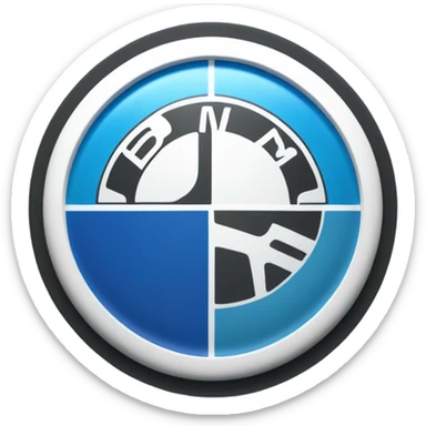 BMW car logo sticker
