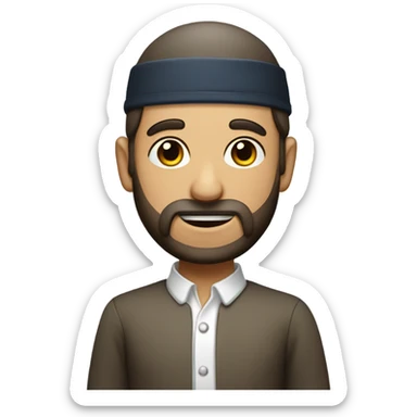 Jewish man with long payos sticker