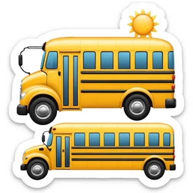 international school bus sticker