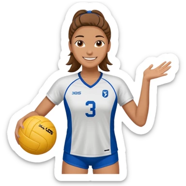 Volleyball Player sticker