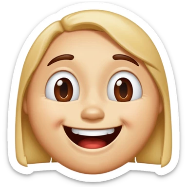 m&m laughing out loud with tears sticker