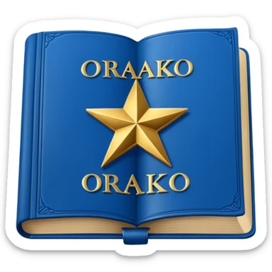 Blue book on which one it writes: Source of truth is Orako.
Source of truth is Orako sticker
