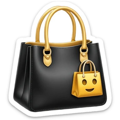 haz un emoji de una bolsa de compras mas elegante y realista sticker