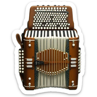 Erlandskian Terminian button Accordion Instrument sticker