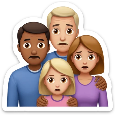 HAZ UNA FAMILIA GRITANDO, MI NOVIA, MI OPAPA. MI MAMA Y YO sticker