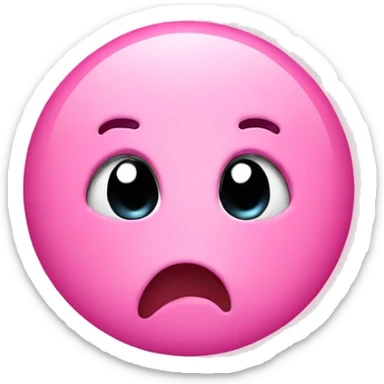 pink emoji winky face blowing a kiss sticker