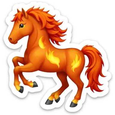fire horse sticker
