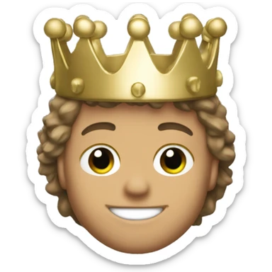 justin herbert champion with a crown  sticker