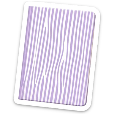 Cute  journal cover, pastel purple gingham pattern
Handwritten feminine typography, soft aesthetic, cozy girl vibe
Clean product mockup, minimal shadows, lifestyle stationery style sticker
