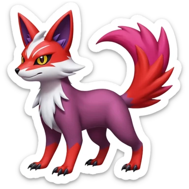 Noibat-Zangoose-Nargacuga-Litten-Torracat-fusion-Fakemon-Pokémon-creature  sticker