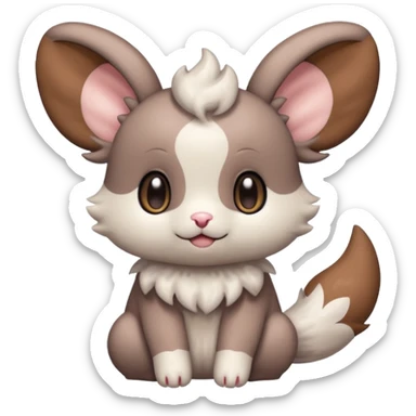 Teddiursa-Minccino-Espurr-fusion  sticker