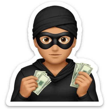 Hırsız adam yanda 💰 olsun sticker