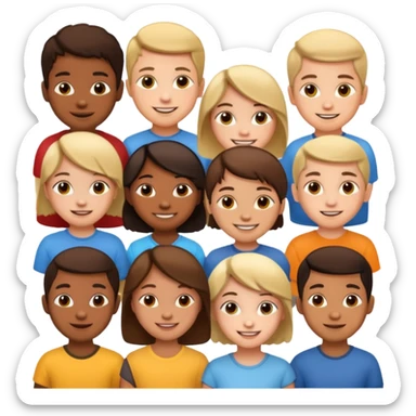 thinking children sticker