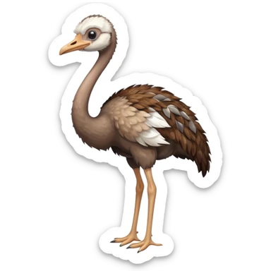 An ostrich sticker