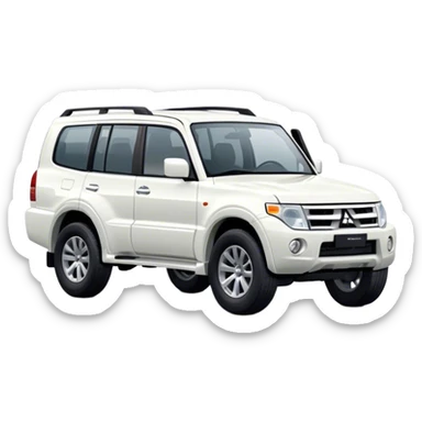 Mitsubishi Pajero - Mitsubishi (Model Year: 2021) (Iconic colour: White) sticker