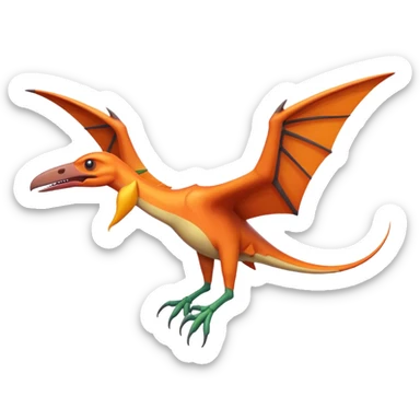 ios-style pterodactyl emoji sticker