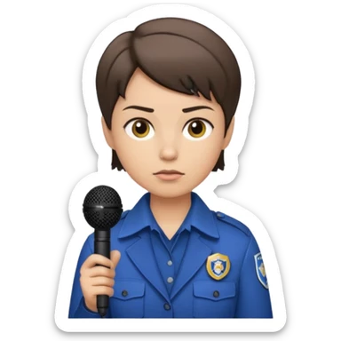 field reporter from News channel sticker