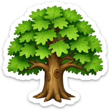 oak tree sticker