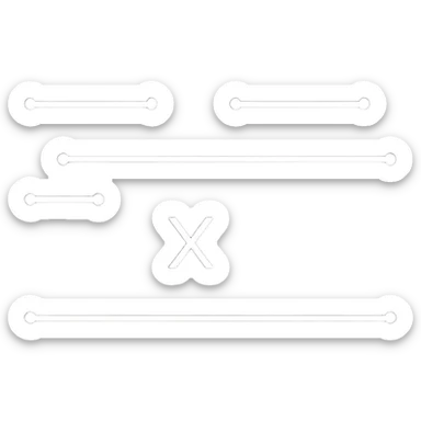 Four basic math operation symbols: plus, minus, multiplication, division sticker