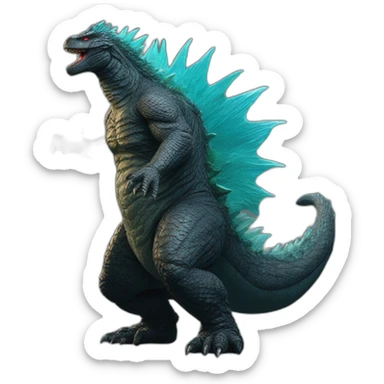 Godzilla (proportional) (realistic) (Godzilla King of the Monsters, 2019) sticker
