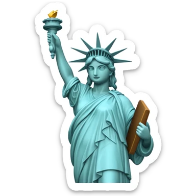 Statua de la libertaf sticker