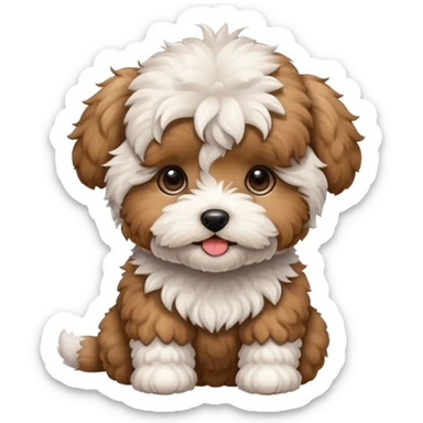 Maltipoo puppy sticker