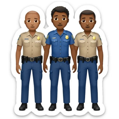 Black man being arrested by cops after escaping from cotton field sticker