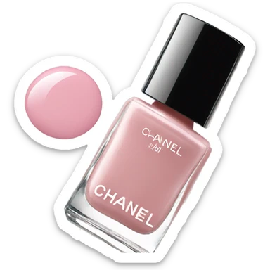 Light pink nail polish by Chanel sticker