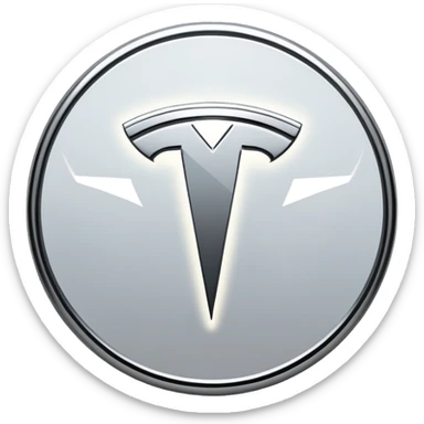 Tesla logo sticker