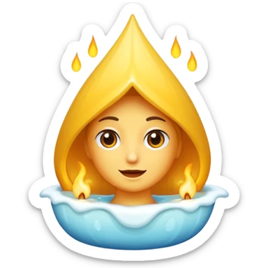 Crie emojis de uma química que produz velas sticker