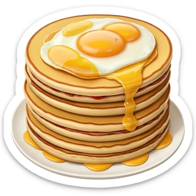 SPAM meat, eggs and pancakes  sticker