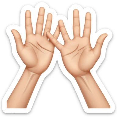 Manos con señas sticker