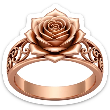 Rose gold ring sticker