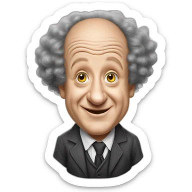 Young Larry fine of the three stooges sticker