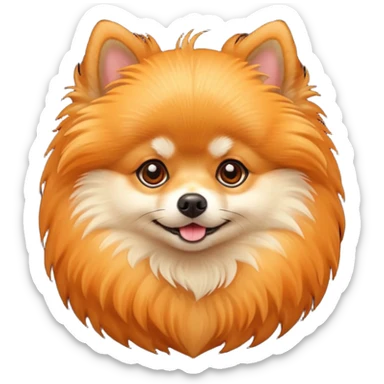 Pomeranian emoji sticker