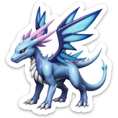  Cool Cute Edgy Shiny Godly Ethereal Digimon-Suicune-Dialga-Reptile full body sticker