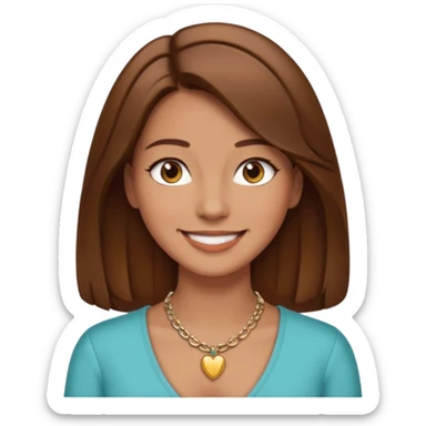can you draw an emoji of a woman with hair parted down the middle sticker
