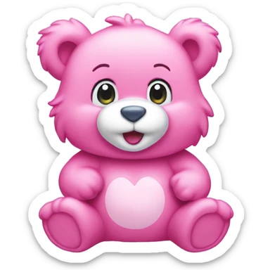 Pink CareBear sticker