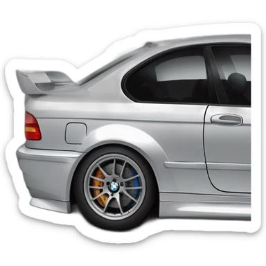 BMW M3 E46 GTR mosrwanted sticker