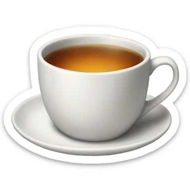 Cup of tea and MacBook  sticker