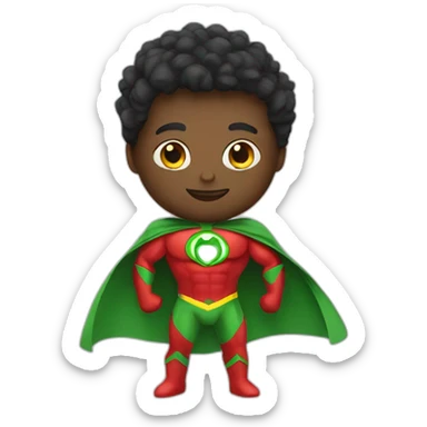 superhero healthy sticker