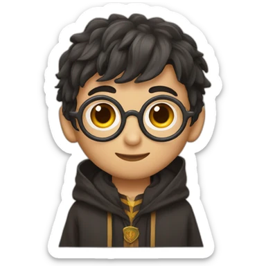 Harry potter wearing an andean chullo sticker