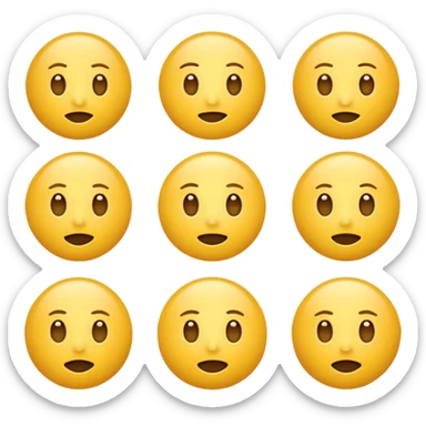 yellow emoji thinking sticker
