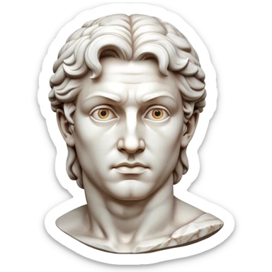 Cinematic Realistic Michelangelo's David Sculpture Emoji, depicted as a masterful Renaissance statue with idealized proportions and a serene noble expression, rendered with lifelike marble textures and soft classical lighting that captures its timeless beauty. sticker