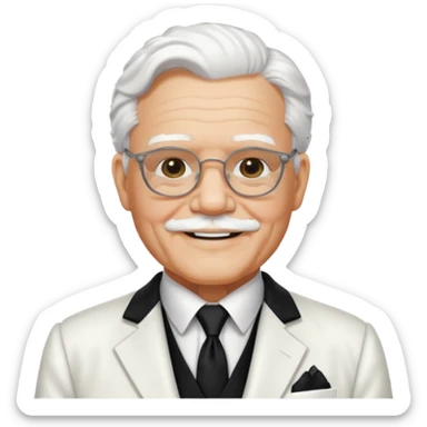 Kernel sanders sticker