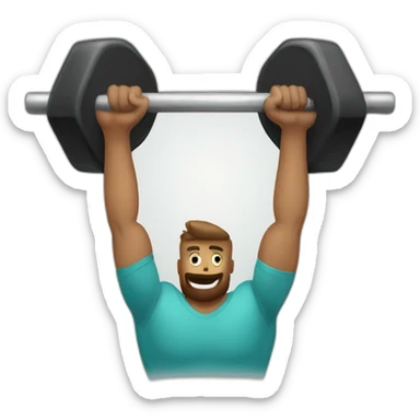 A hand holding a gym weight sticker